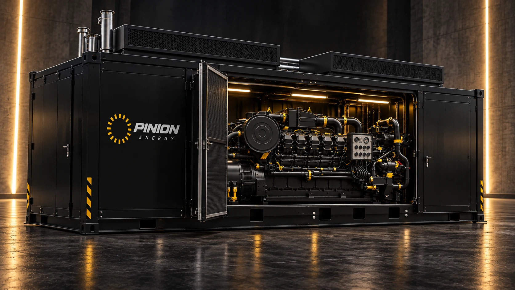 Pinion CHP engine enclosure — product visualisation